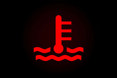 نماد هشداردهنده دمای موتور
